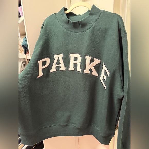 Parke Mockneck Back To School Forest Green in L/XL BRAND NEW - Picture 3 of 3